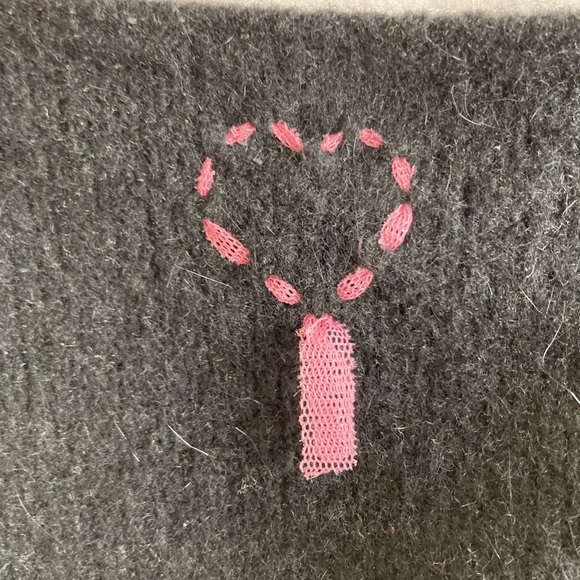 NWOT—Chic Italian Twinset cashmere/wool/silk blend ruffle sweater - Picture 6 of 12